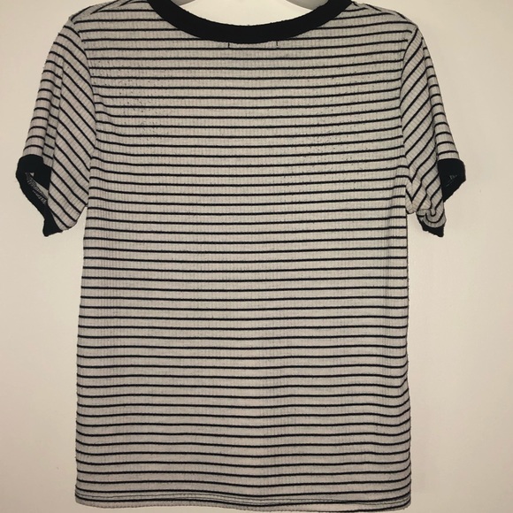 White and navy blue top - Picture 2 of 2